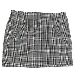 NWT Plaid Pencil Skirt XL Mini DarkAcademia Clueless Office Siren CorpCore Sexy